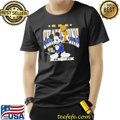 Mickey mouse golden state warriors NBA finals champions 2022 shirt