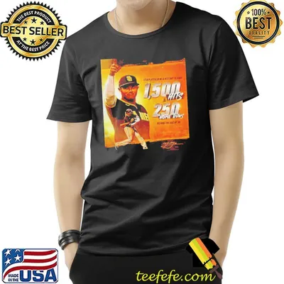Mlb san diego padres manny machado 1500 hits and 250 home runs shirt