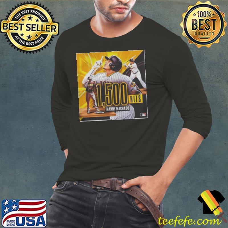 Mlb san diego padres manny machado 1500 hits s Long Sleeve Tee Mlb san diego padres manny machado 1500 hits s Long Sleeve Tee