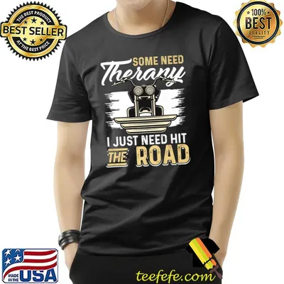 Motorcycle Bike Some need therapy i just need hit the road Premium T-Shirt