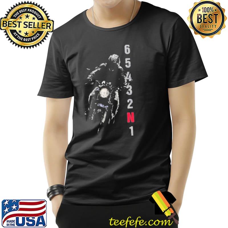 Motorcycle rider gear shift short sleeve shirt