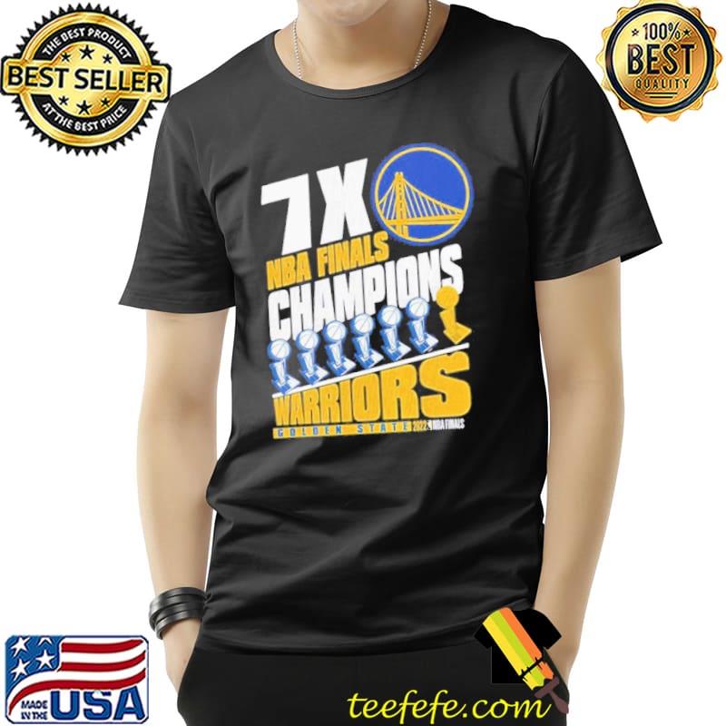 NBA finals 2022 golden state warriors 7x champions shirt