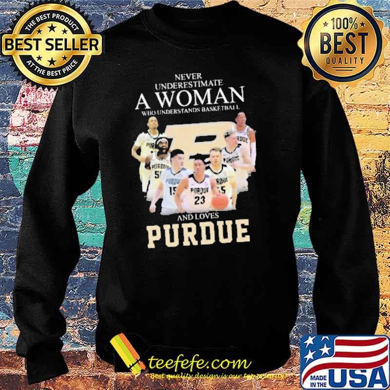 Never underestimate a woman who understands basketball and loves purdue signature classic s Sweater Never underestimate a woman who understands basketball and loves purdue signature classic s Sweater