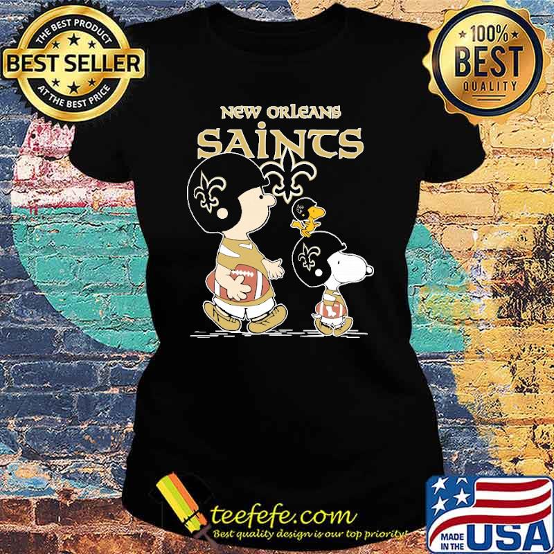 New orleans saints let's play Football together Snoopy NFL s Ladies tee New orleans saints let's play Football together Snoopy NFL s Ladies tee