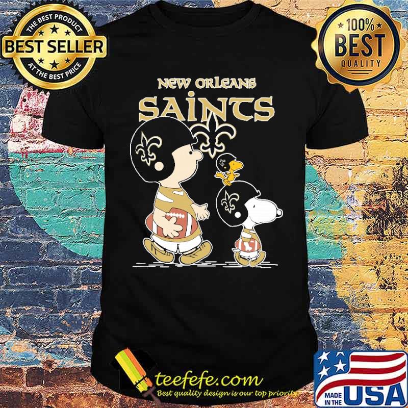 New orleans saints let's play Football together Snoopy NFL shirt