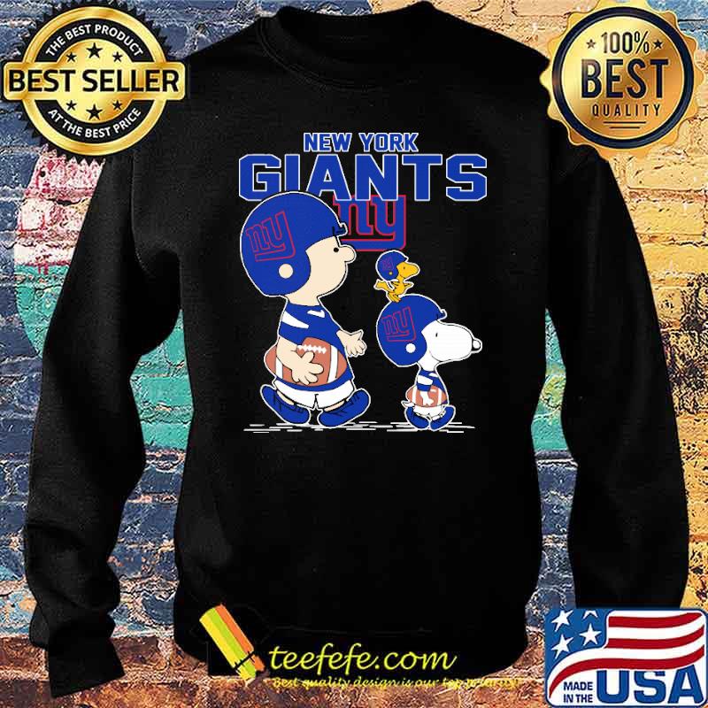 New York Giants Let's Play Football Together Snoopy NFL Women's V