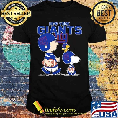 New york giants let's play Football together Snoopy NFL shirt