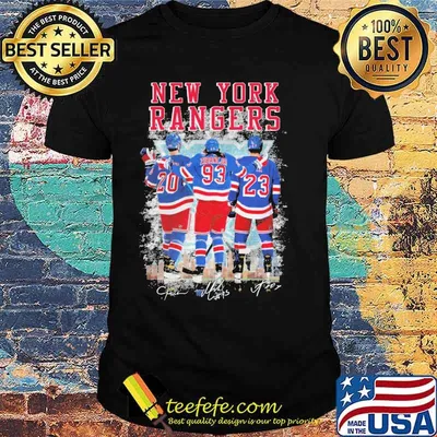 New York Rangers Hockey Signatures Shirt