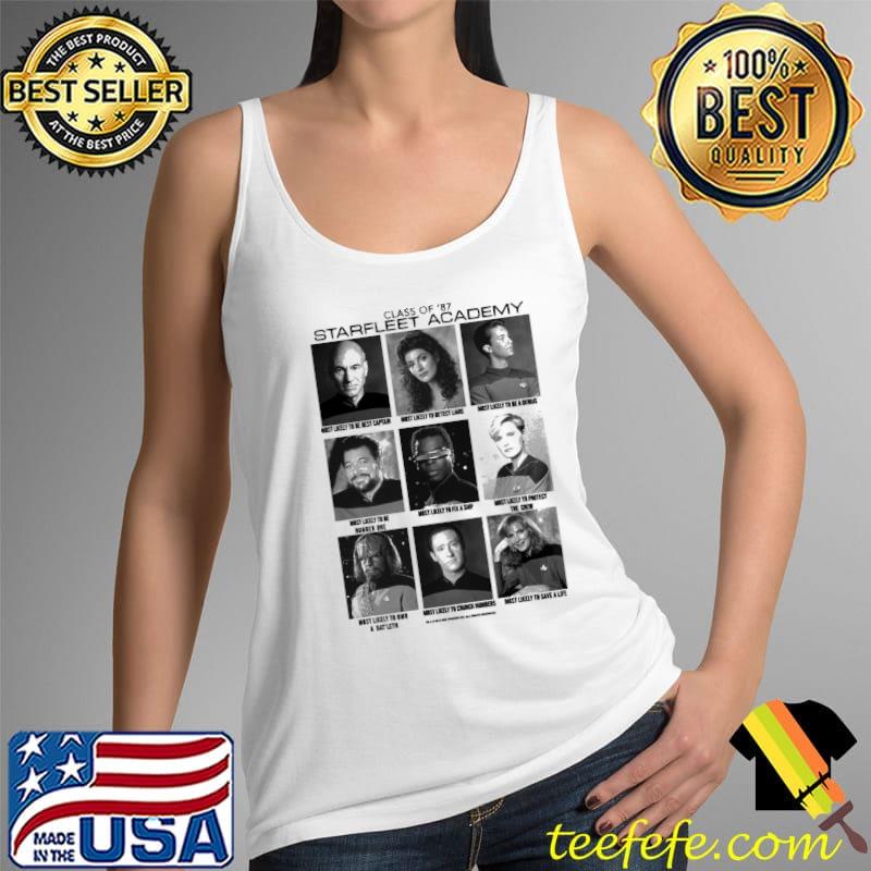 Next generation class of '87 starfleet academy Star Trek s Tank Top Next generation class of '87 starfleet academy Star Trek s Tank Top