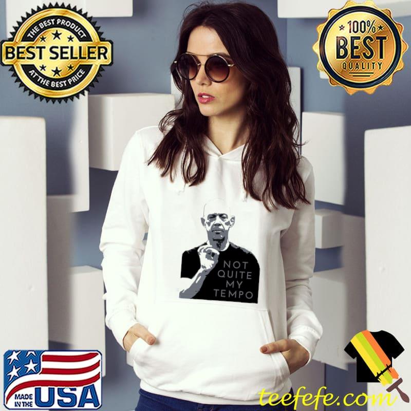 Not quite my tempo black and white s Hoodie Not quite my tempo black and white s Hoodie