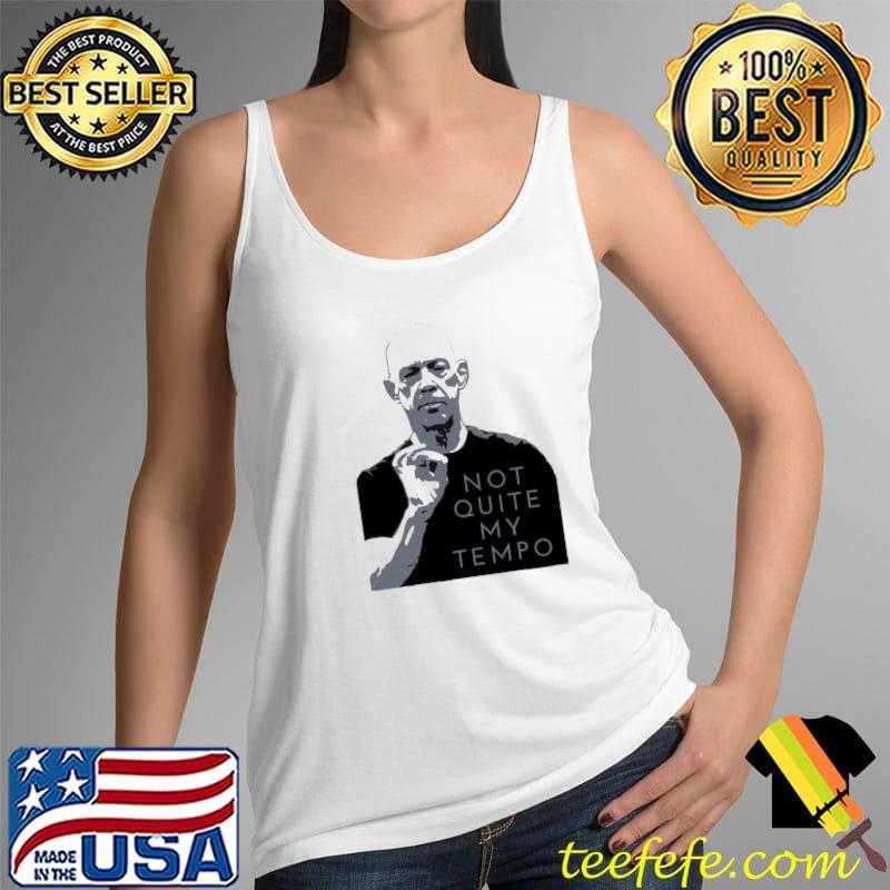 Not quite my tempo black and white s Tank Top Not quite my tempo black and white s Tank Top