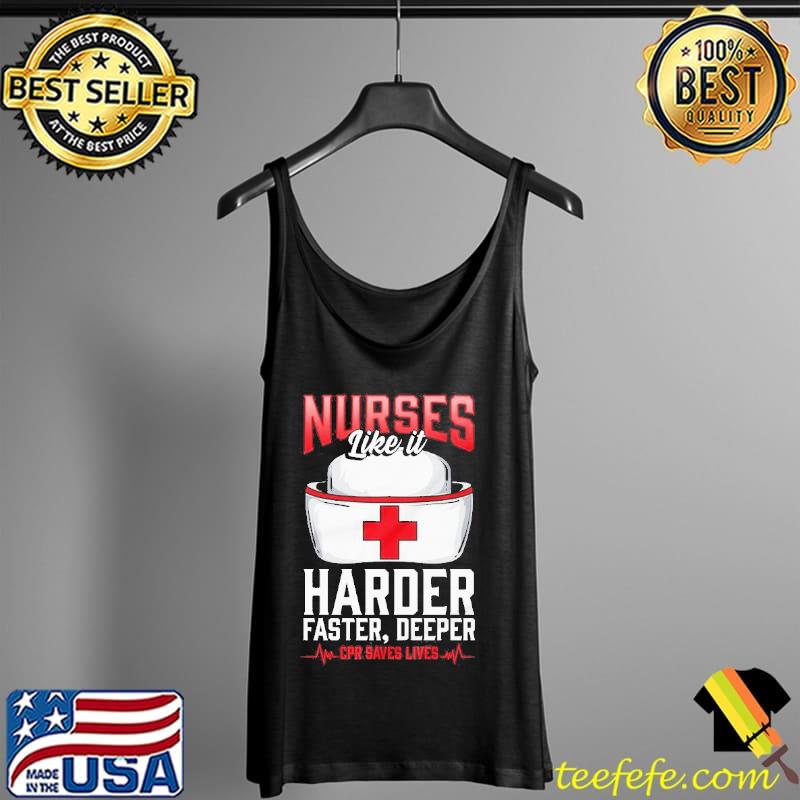 Nurses like it harder faster deeper registered nurse short sleeve s Tank Top Nurses like it harder faster deeper registered nurse short sleeve s Tank Top