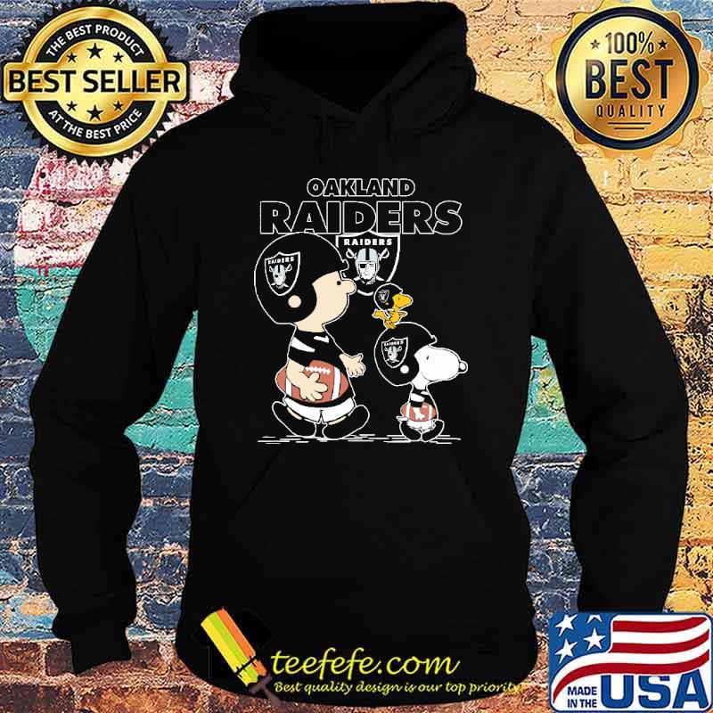 Oakland Raiders Let's Play Football Together Snoopy NFL Youth Sweatshirt 