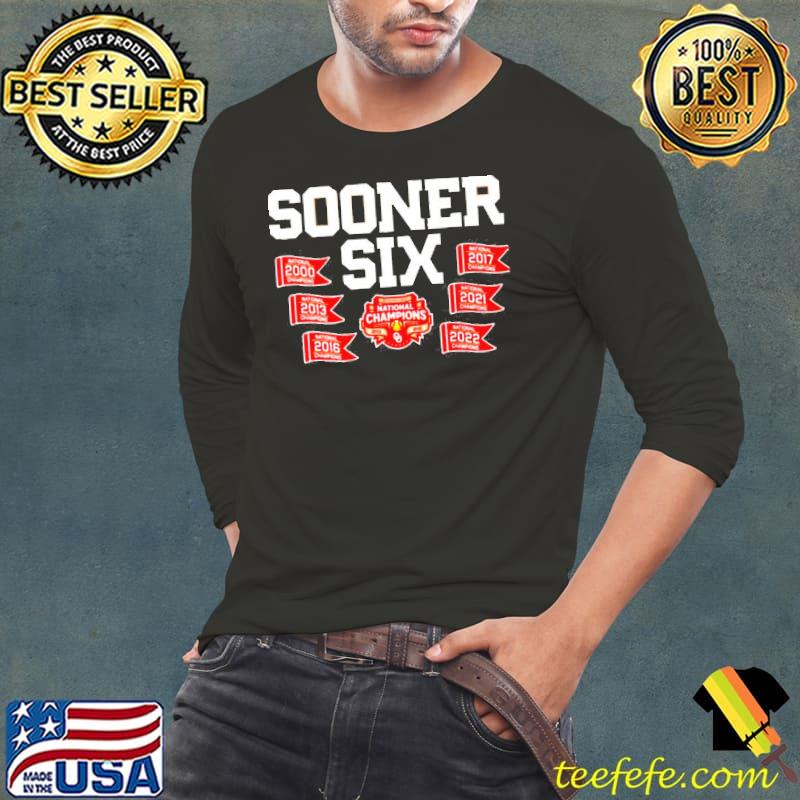 Oklahoma sooners sooner six championship shirt