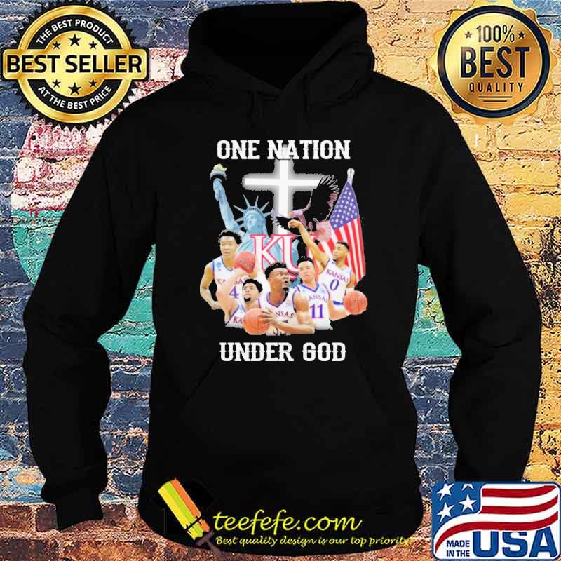 One nation under god Kansas jayhawks basketball s Hoodie One nation under god Kansas jayhawks basketball s Hoodie