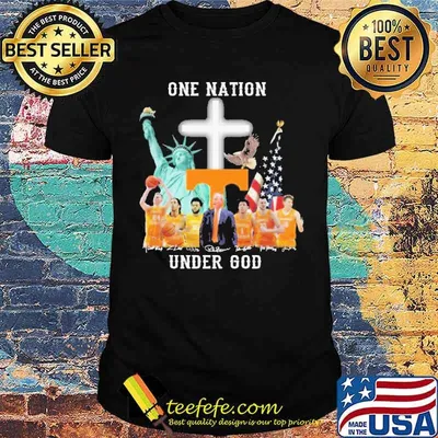 One nation under god Tennessee basketball signatures shirt