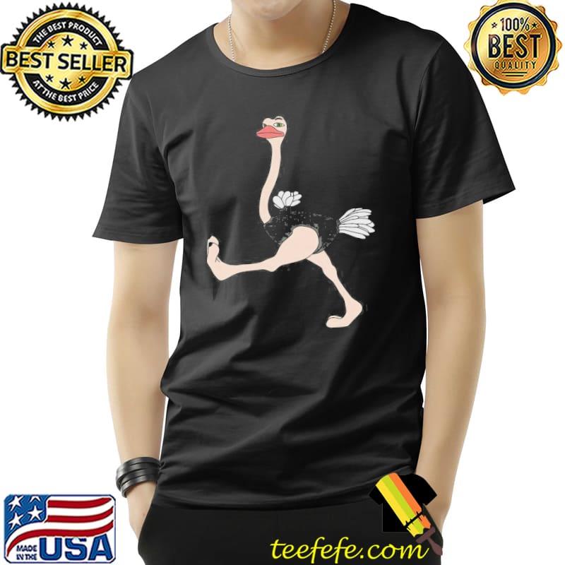Ostrich cartoon clipart leg up shirt Ostrich cartoon clipart leg up shirt