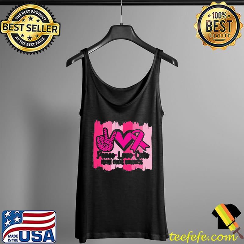 Pace love cure breast cancer awareness pink ribbon s Tank Top Pace love cure breast cancer awareness pink ribbon s Tank Top