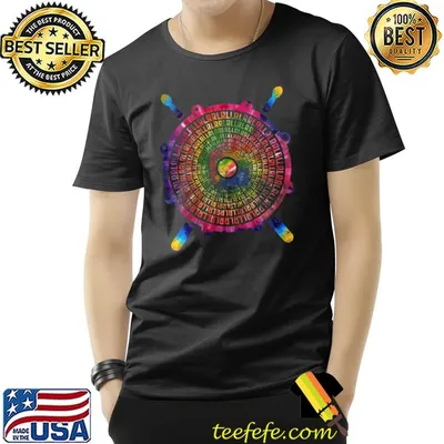 Paradiddle variations drummer drumming tie dye drums lover T-Shirt
