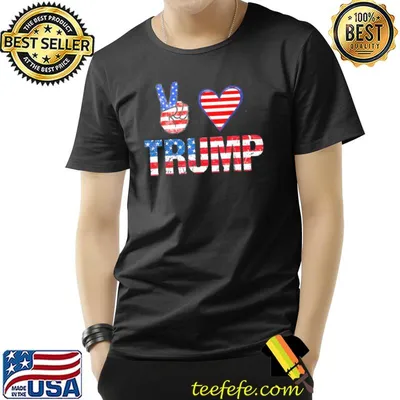 Peace love Trump 2024 America flag I'll be back 4th shirt