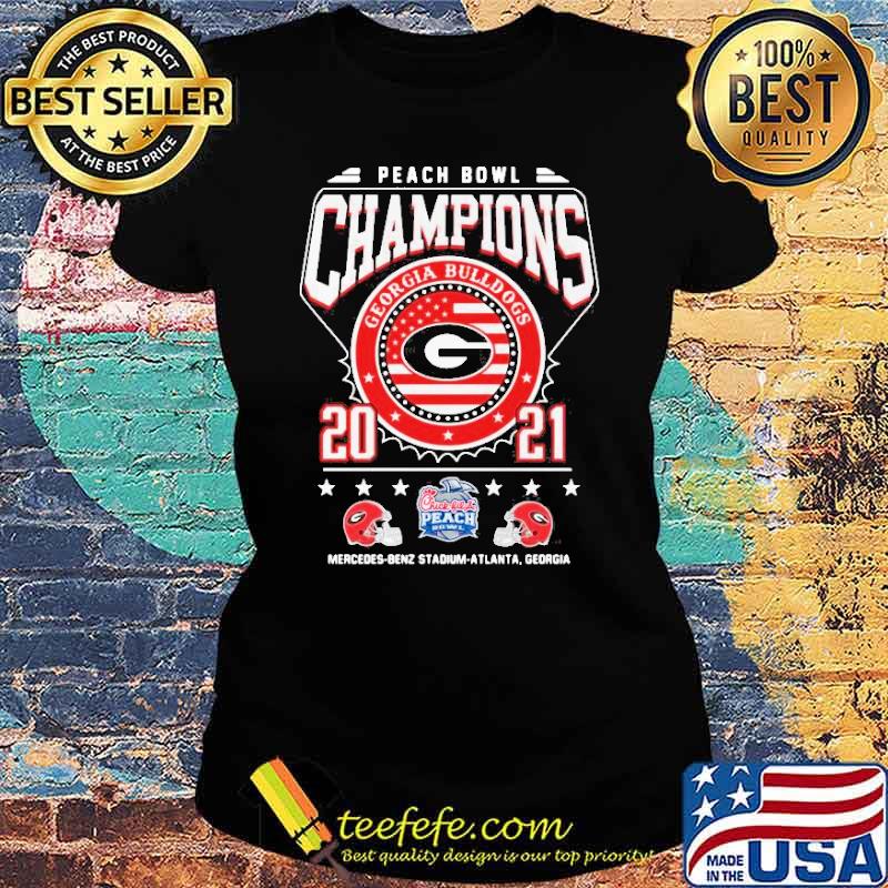 Peach bowl champions Georgia Bulldogs 2021 s Ladies tee Peach bowl champions Georgia Bulldogs 2021 s Ladies tee