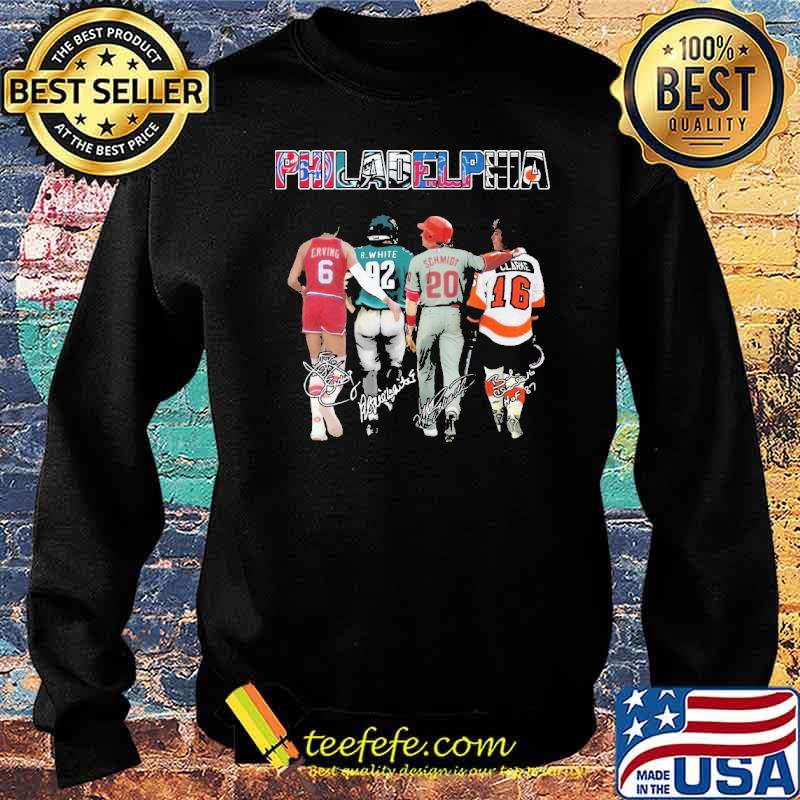 Philadelphia 76ers eagles flyers phillies signatures s Sweater Philadelphia 76ers eagles flyers phillies signatures s Sweater