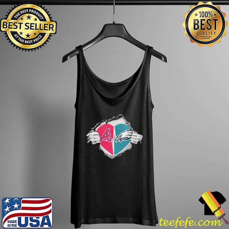 Philadelphia eagles and atlanta braves it's in my heart s Tank Top Philadelphia eagles and atlanta braves it's in my heart s Tank Top