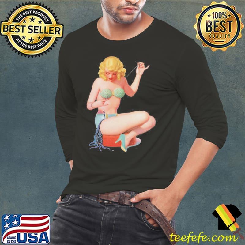 Pinup girl clipart pin up girls beaded girl s Long Sleeve Tee Pinup girl clipart pin up girls beaded girl s Long Sleeve Tee