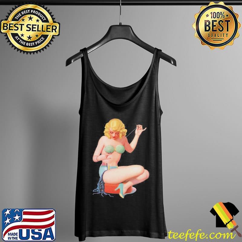Pinup girl clipart pin up girls beaded girl s Tank Top Pinup girl clipart pin up girls beaded girl s Tank Top