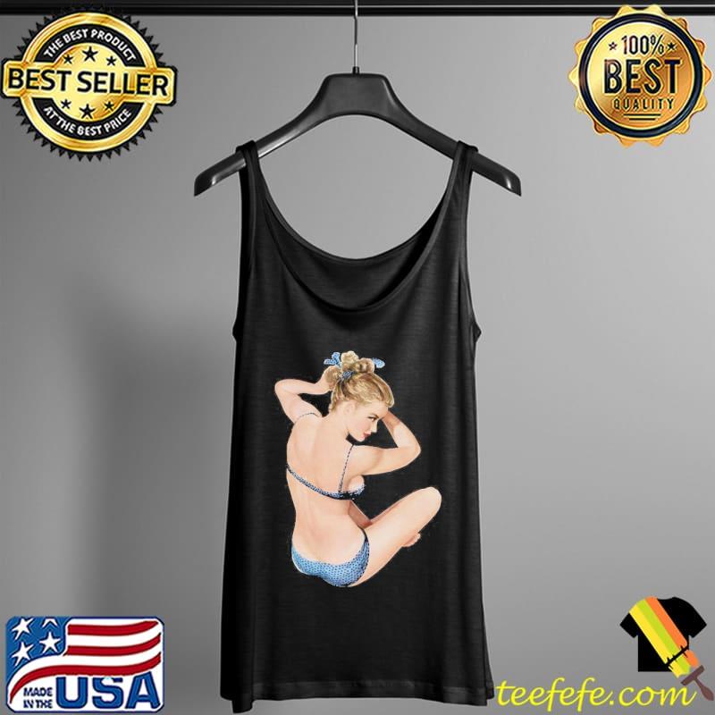 Pinup girl clipart pin up girls blue polka dot bikinI s Tank Top Pinup girl clipart pin up girls blue polka dot bikinI s Tank Top