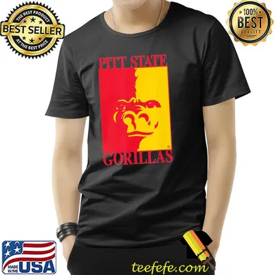 Pittsburg state university gorillas pitt state logo shirt