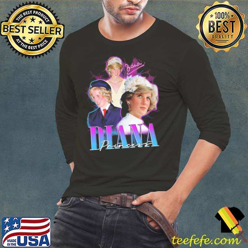 Princess diana 80s vintage retro s Long Sleeve Tee Princess diana 80s vintage retro s Long Sleeve Tee