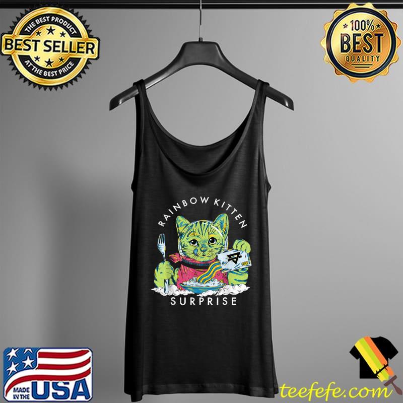 Rainbow Kitten Surprise Cat Eat T-Shirt Tank Top Rainbow Kitten Surprise Cat Eat T-Shirt Tank Top