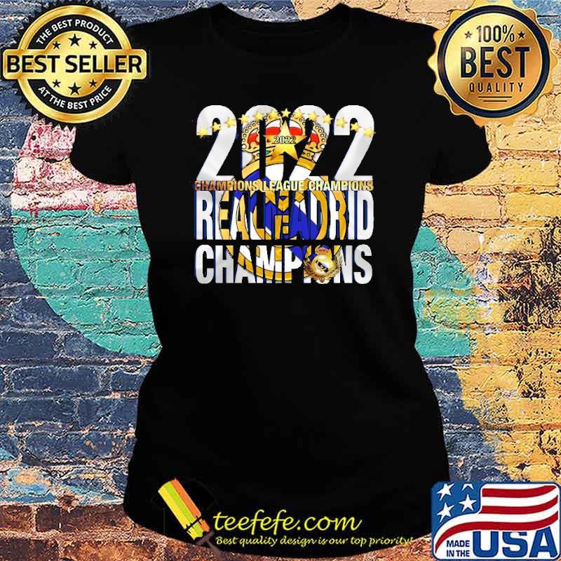 Real madrid 2022 team champions league s Ladies tee Real madrid 2022 team champions league s Ladies tee