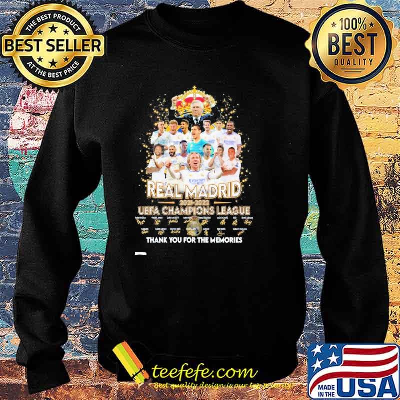 Real madrid uefa champions league 2022 thank you for the memories signatures s Sweater Real madrid uefa champions league 2022 thank you for the memories signatures s Sweater