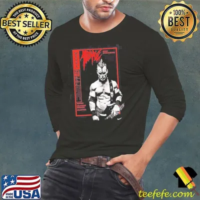 Red black art doyle misfits band shirt