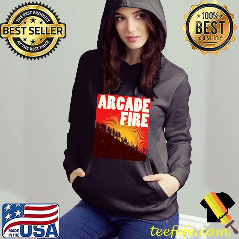 Red retro art arcade fire band s Hoodie Red retro art arcade fire band s Hoodie