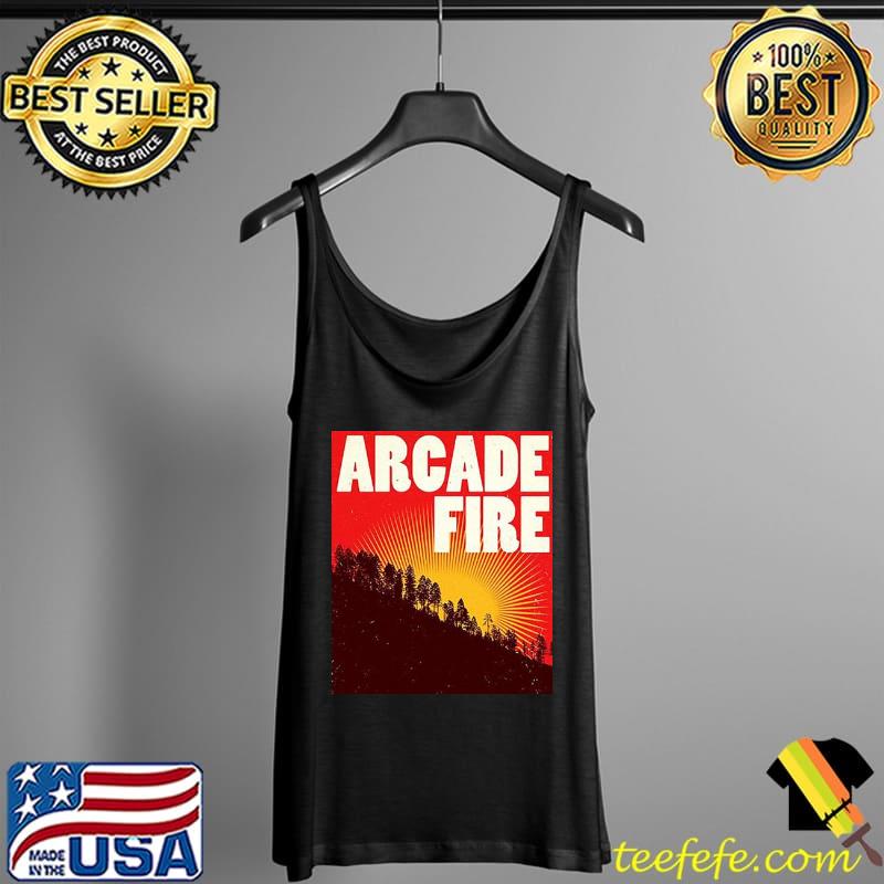 Red retro art arcade fire band s Tank Top Red retro art arcade fire band s Tank Top