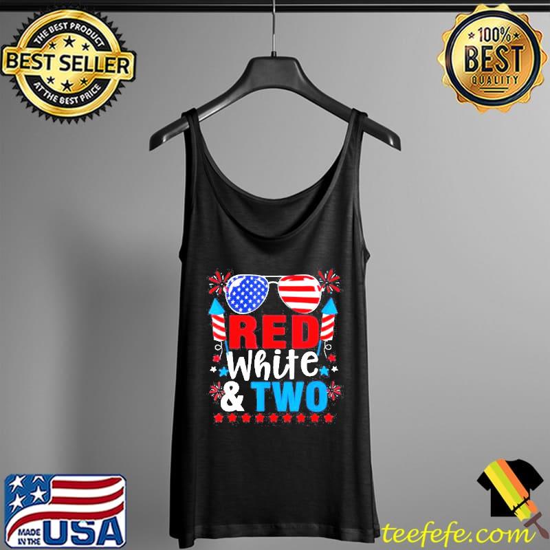 Red White & Two 2nd Birthday 4th Of July Shirt Tank Top Red White & Two 2nd Birthday 4th Of July Shirt Tank Top