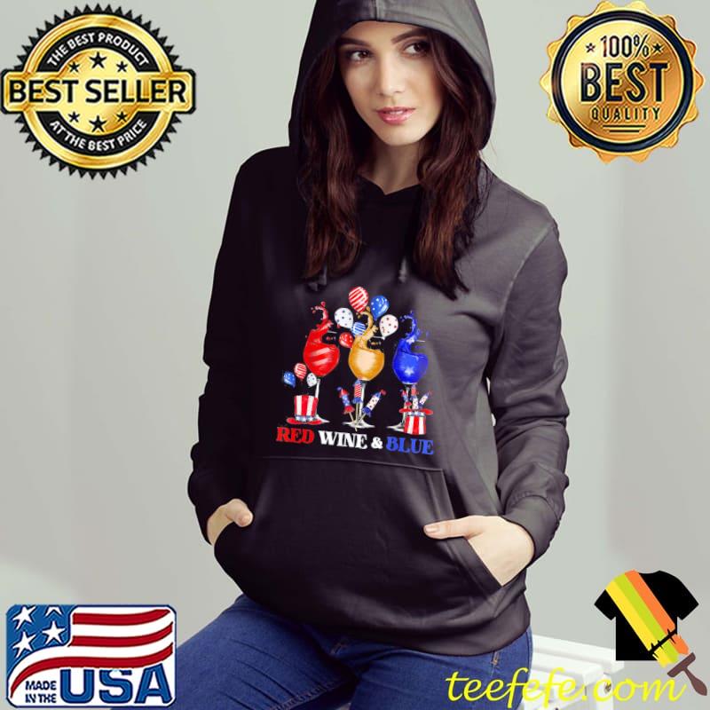 Red wine and blue 4th of july patriotic day s Hoodie Red wine and blue 4th of july patriotic day s Hoodie