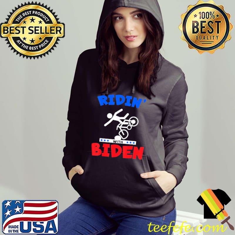 Ridin with Biden Joe Biden falling off bicycle meme s Hoodie Ridin with Biden Joe Biden falling off bicycle meme s Hoodie