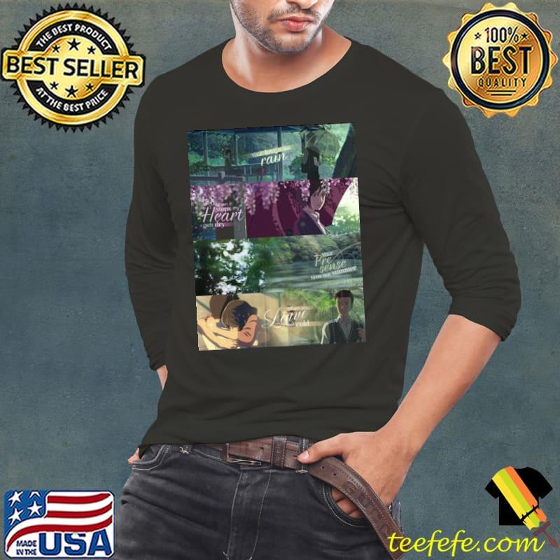 Romantic scenes in the garden of words shirt