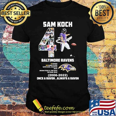 Sam Koch 2 Baltimore Ravens shirt