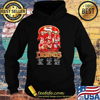 San francisco 49ers legends team signatures shirt