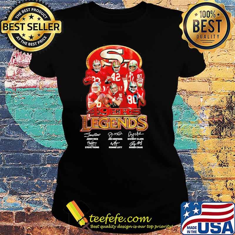 San francisco 49ers legends team signatures s Ladies tee San francisco 49ers legends team signatures s Ladies tee