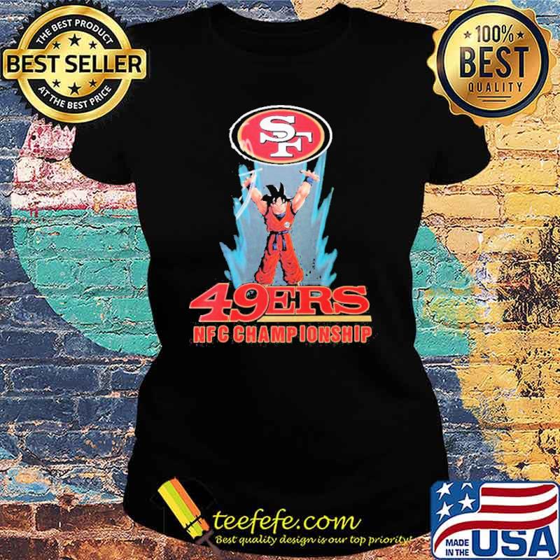 San francisco 49ers son goku 2021 2022 NFC champions s Ladies tee San francisco 49ers son goku 2021 2022 NFC champions s Ladies tee