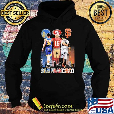 San francisco sports stephen curry Joe Montana and buster posey signatures shirt