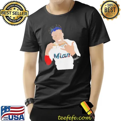 Sheffield shuffler jazz chisholm wearing miamI jazz shirt