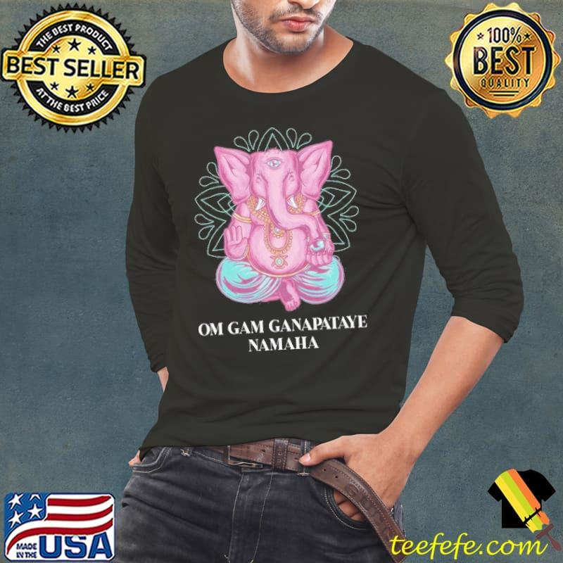 Sitting ganapatI om gam ganapataye namaha s Long Sleeve Tee Sitting ganapatI om gam ganapataye namaha s Long Sleeve Tee
