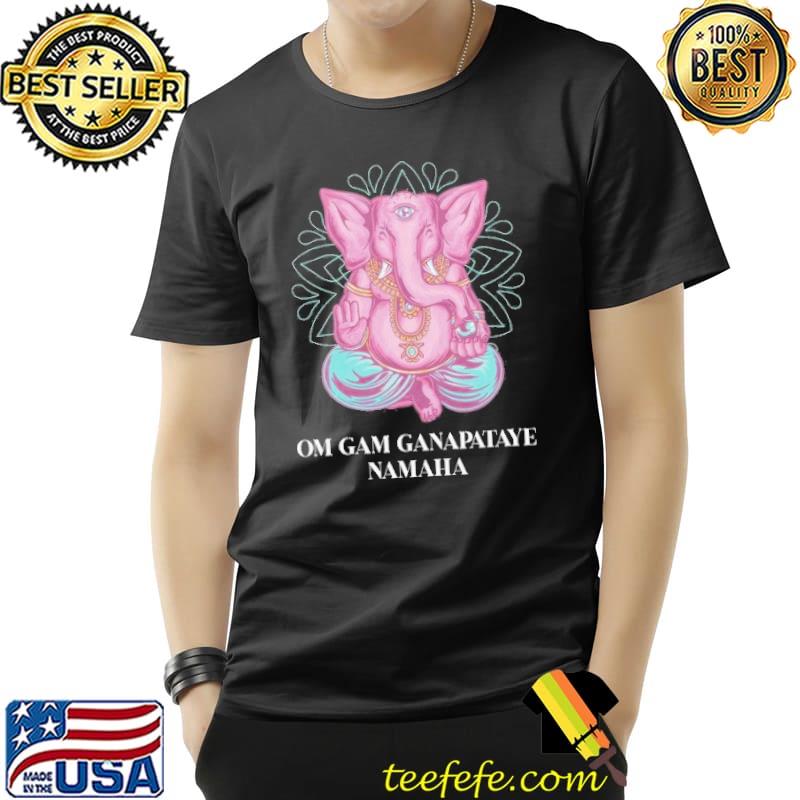 Sitting ganapatI om gam ganapataye namaha shirt